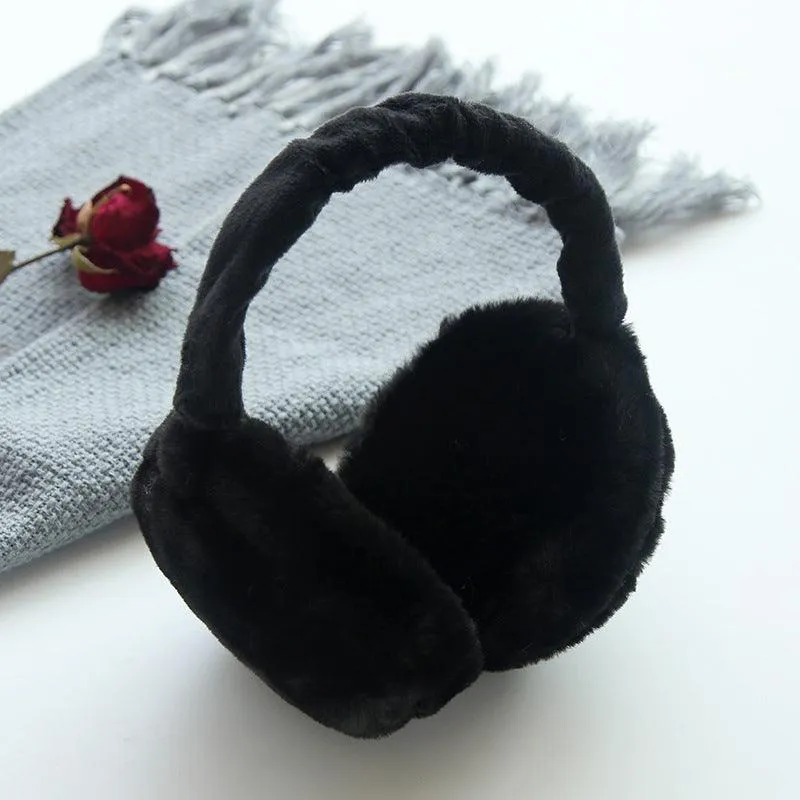 2 Pack Women's Large Plush Earmuffs Cozy Warm Soft Over Ear Assorted
