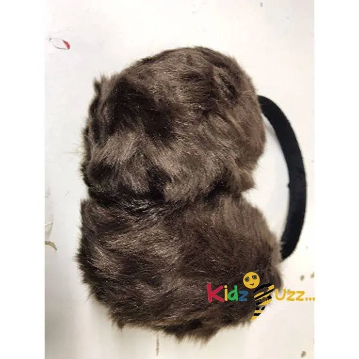 Adjustable Knitted Faux Fur Plush Earmuffs Warmers