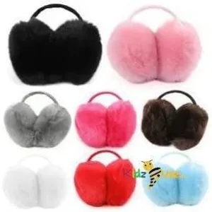 Adjustable Knitted Faux Fur Plush Earmuffs Warmers