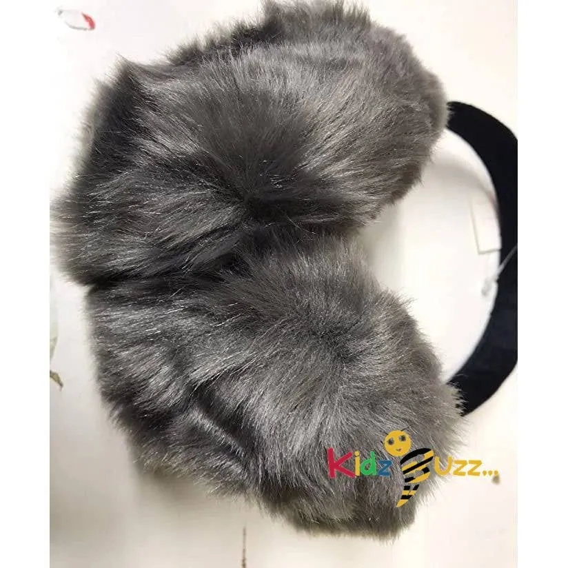 Adjustable Knitted Faux Fur Plush Earmuffs Warmers