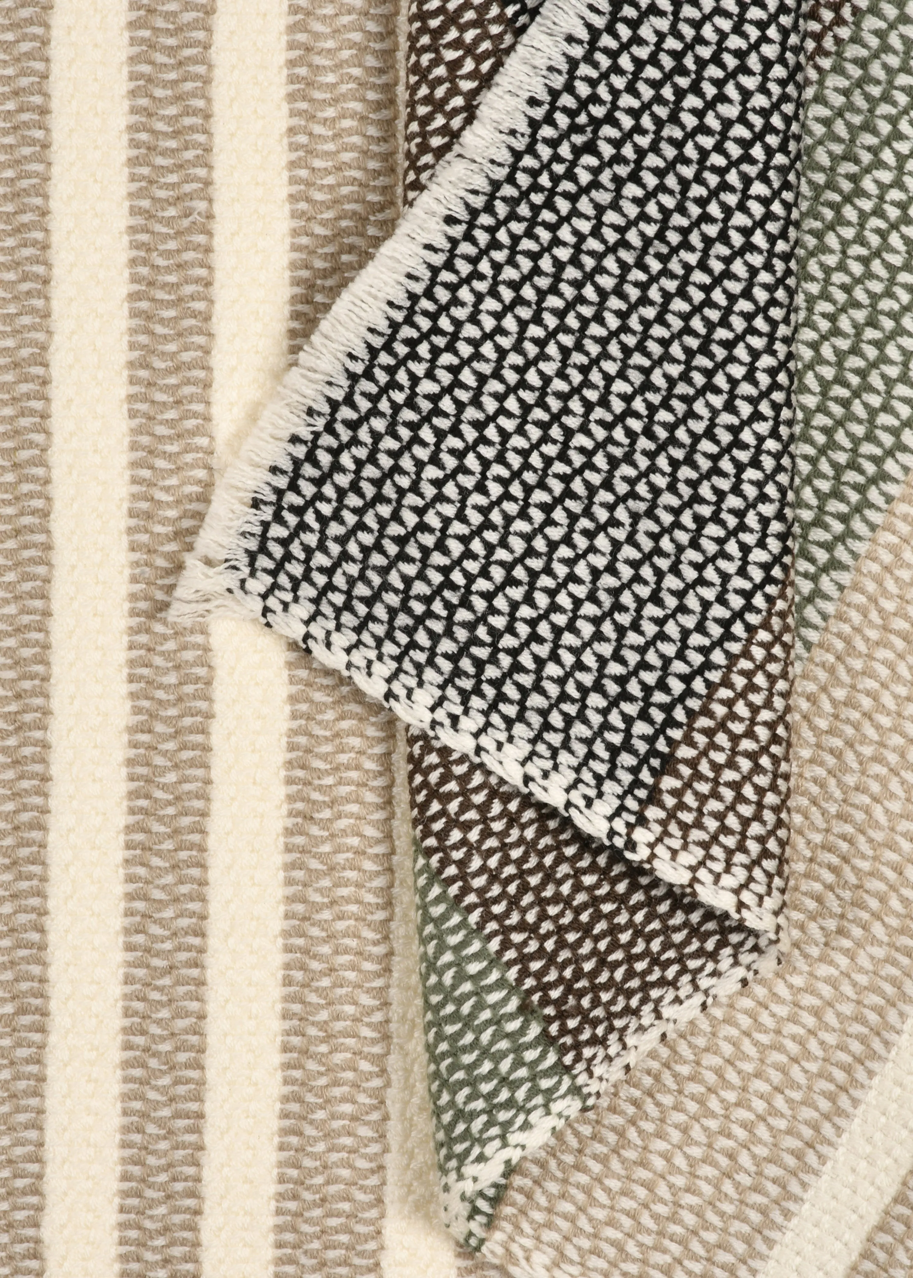 Ascending Block Fan Weave in Merino
