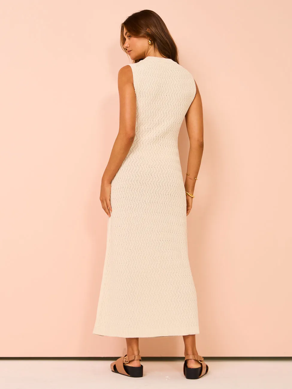 Assembly Label Veda Knit Dress in Stone