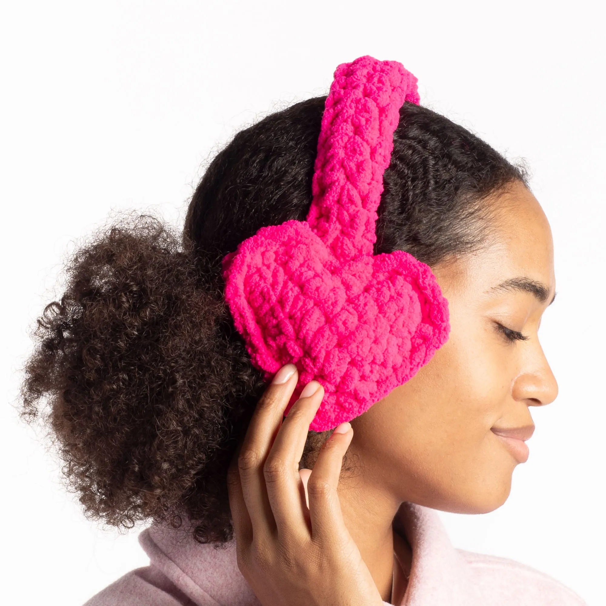 Bernat Crochet Winter Love Earmuffs