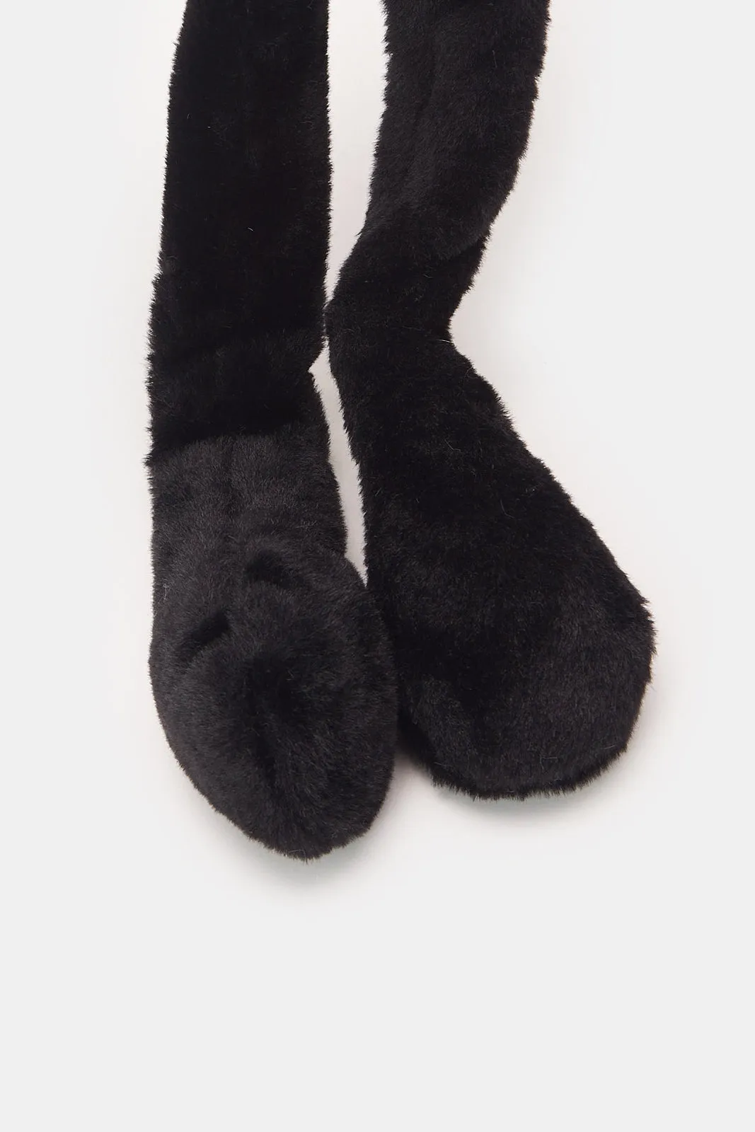 Boys Black & White Football Embellished Earmuff
