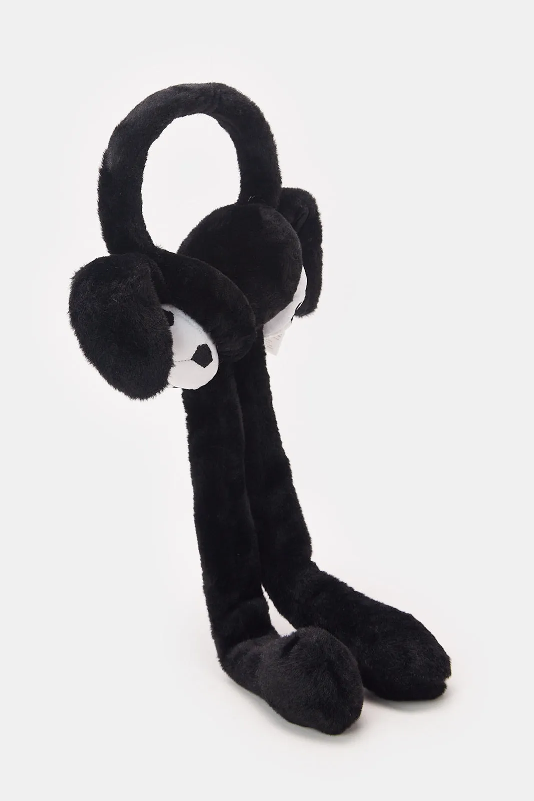 Boys Black & White Football Embellished Earmuff