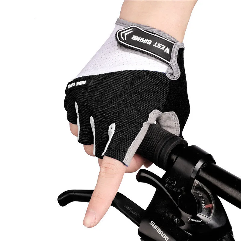 Cycling Gloves - Comfortable Non-Slip Wear-Resistant Breathable SBR Silicone Professional Sports Protection