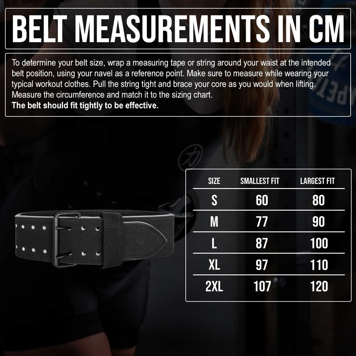 Double Prong Belt, All Black, 10MM - IPF Approved
