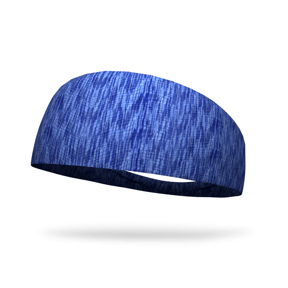 Fashion Royal Blue Static Organic Headband - 4" and 3" Tapered