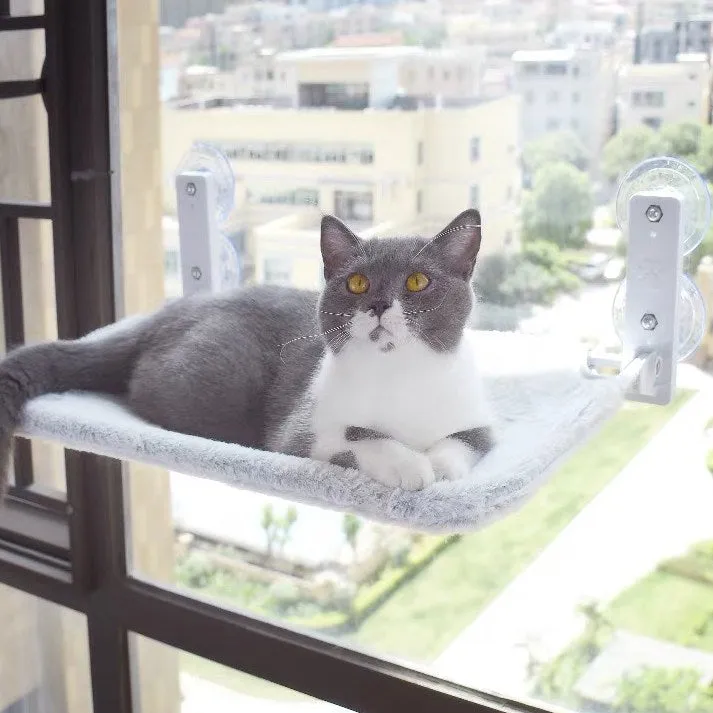 Foldable Cat Window Perch with Seasonal Covers – Sturdy, Space-Saving Hammock