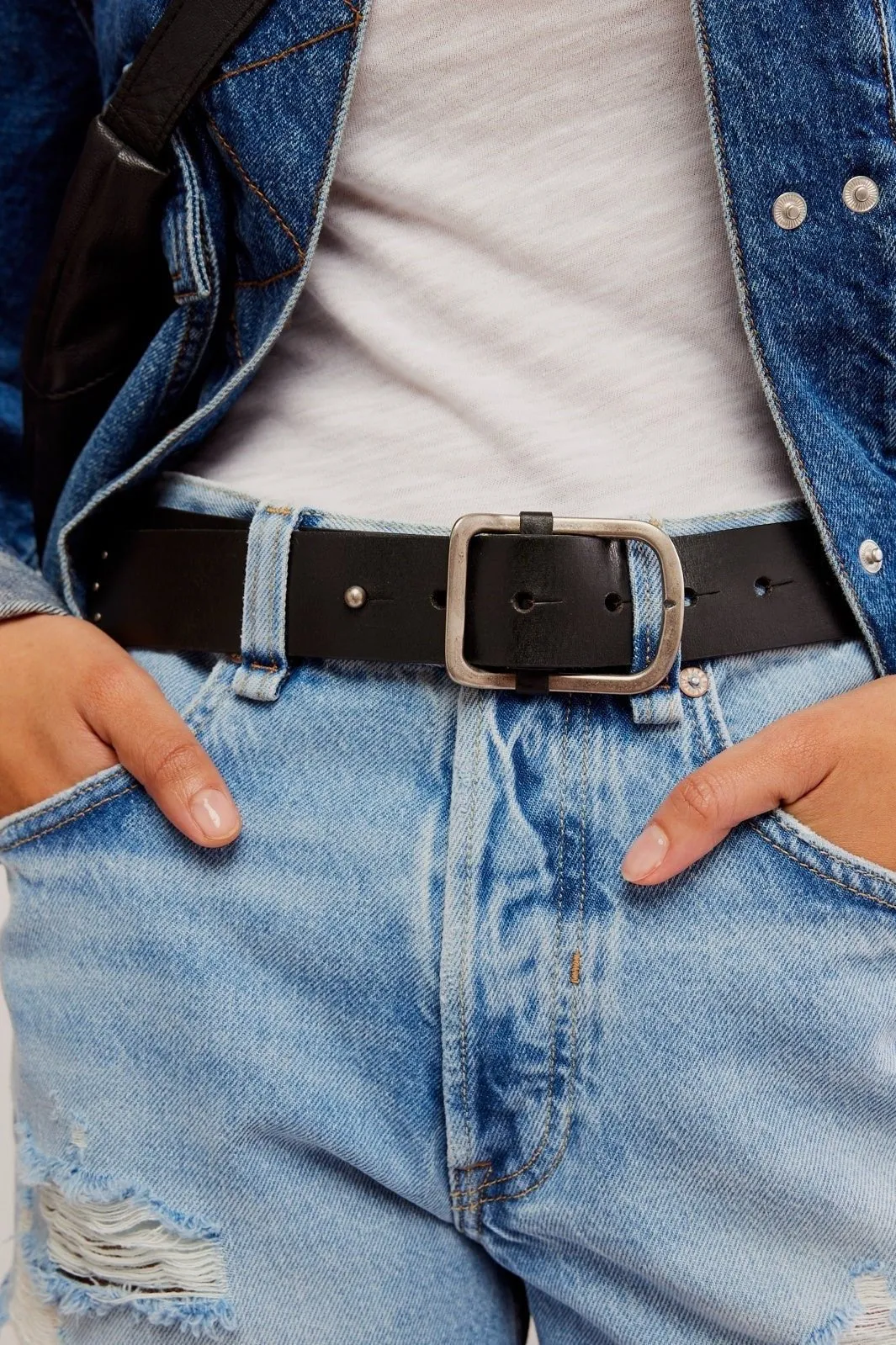 Free People Gallo Leather Belt
