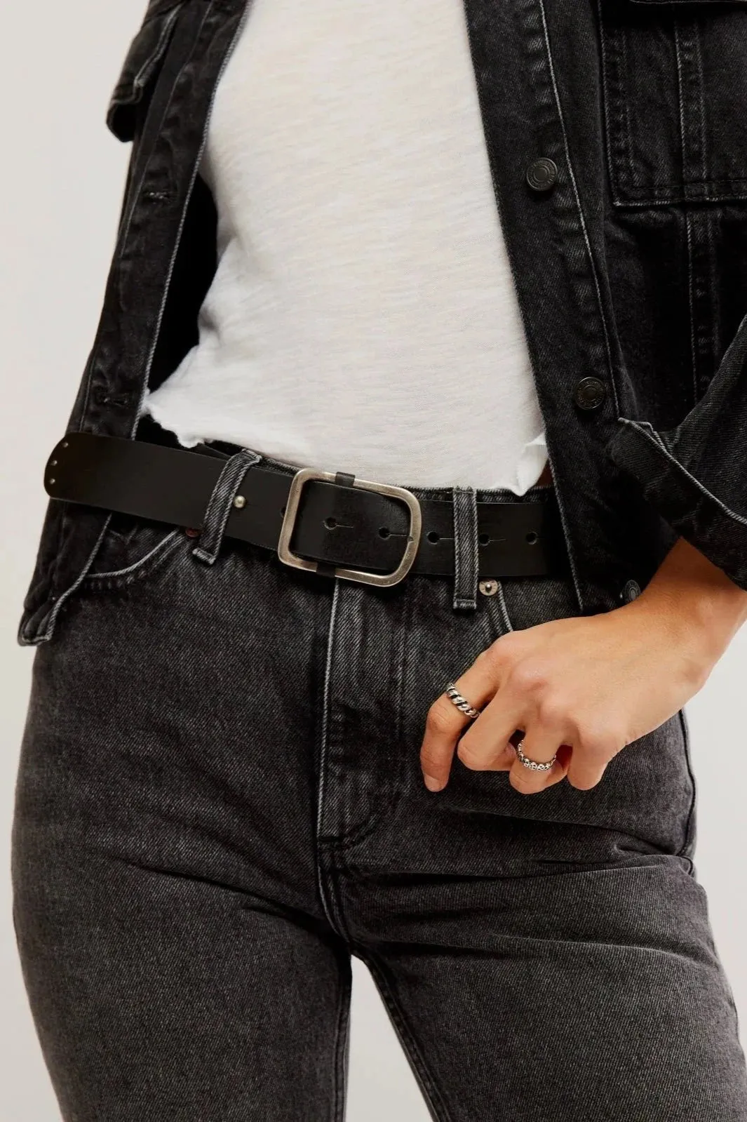 Free People Gallo Leather Belt