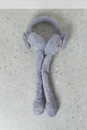 Girls Grey Character Embellished Earmuff