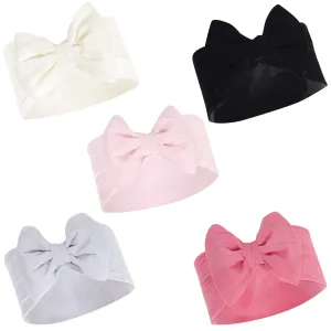 Hudson Baby Cotton and Synthetic Headbands, Cream