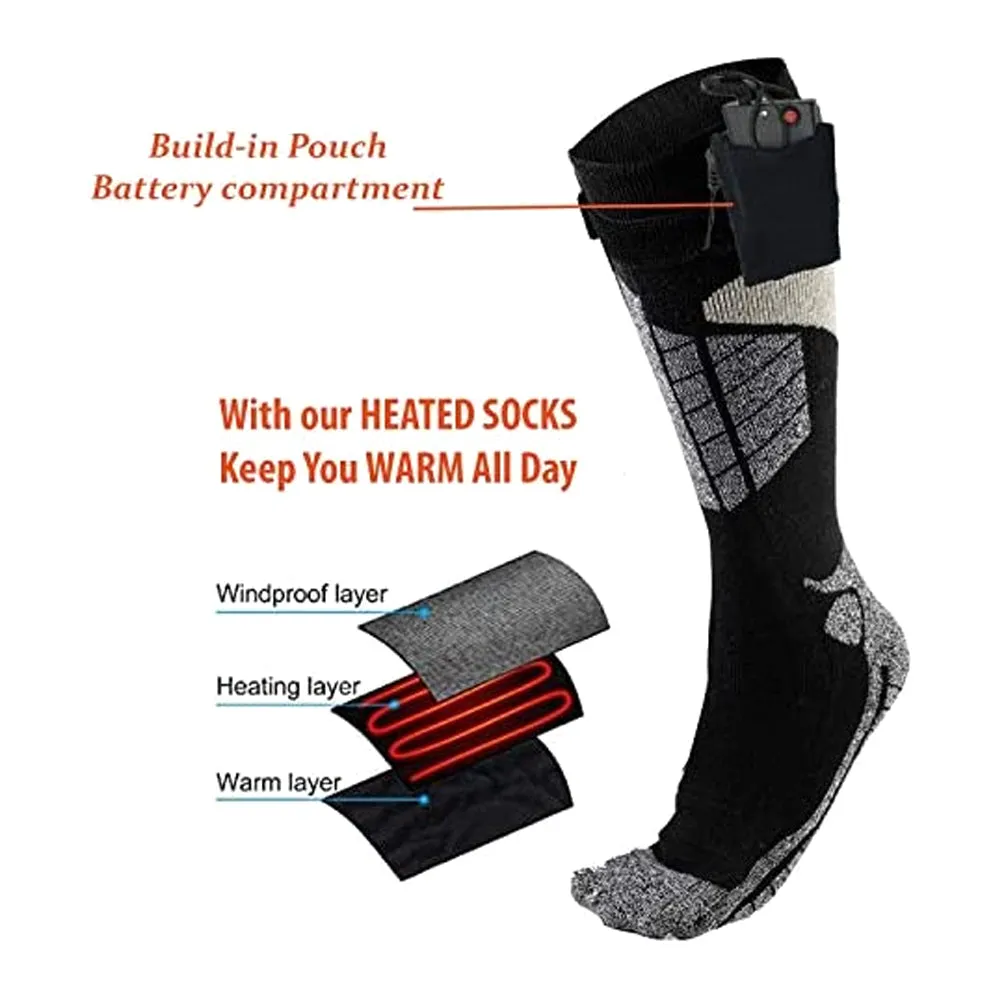 Ideas In Motion Battery Heated Socks - Small (Men's 6-9, Women's 8-10) for Cold Weather