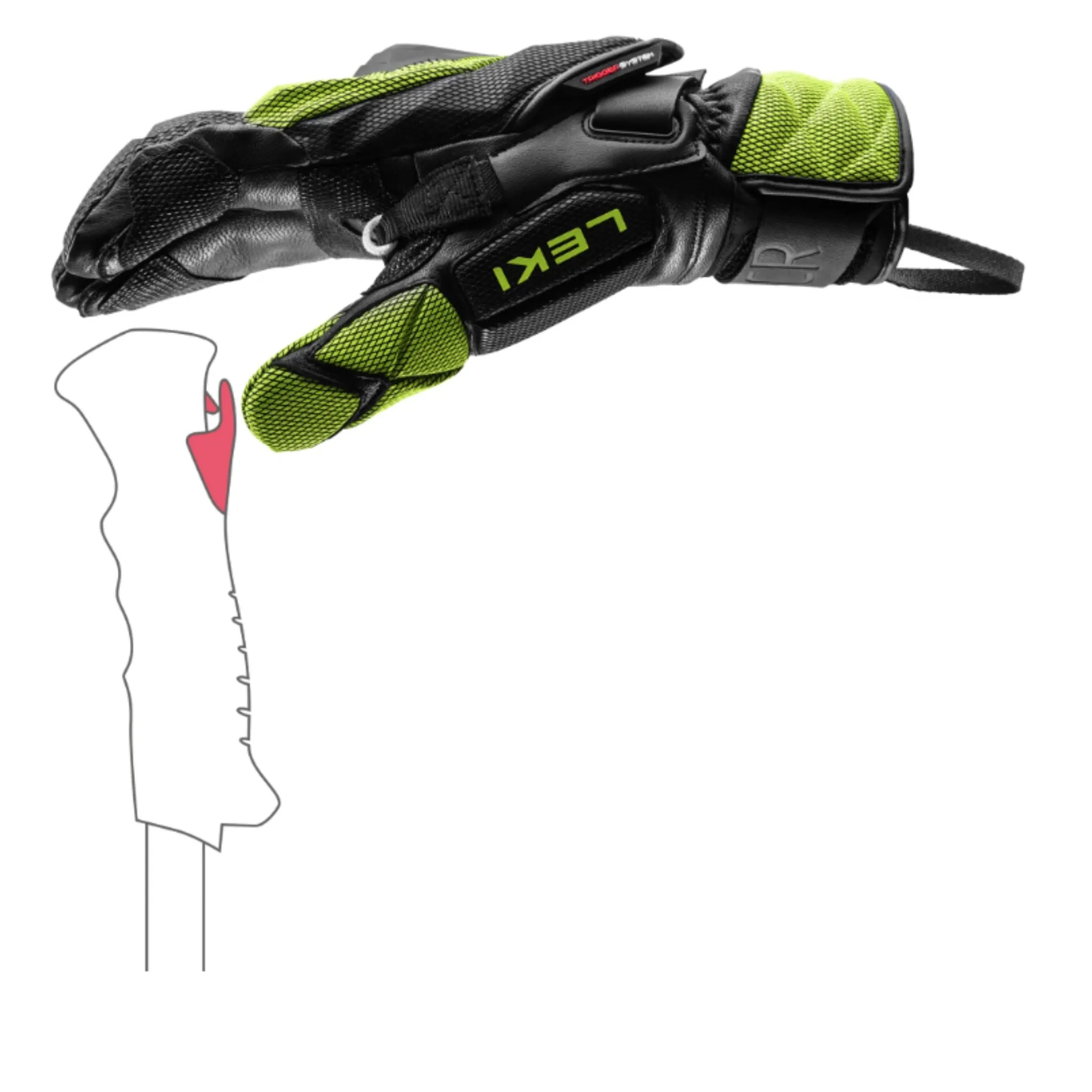 Leki WCR Venom GS 3D Lobster Race Gloves- OPEN BOX RETURN