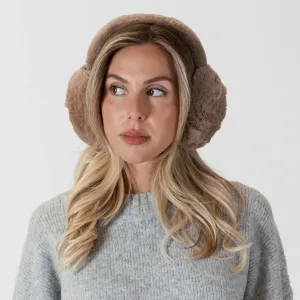 Lyla & Luxe Fuzzy Earmuffs Brown
