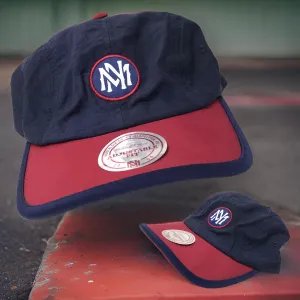 *Mitchell & Ness* curved beak soft shell buckleback hats