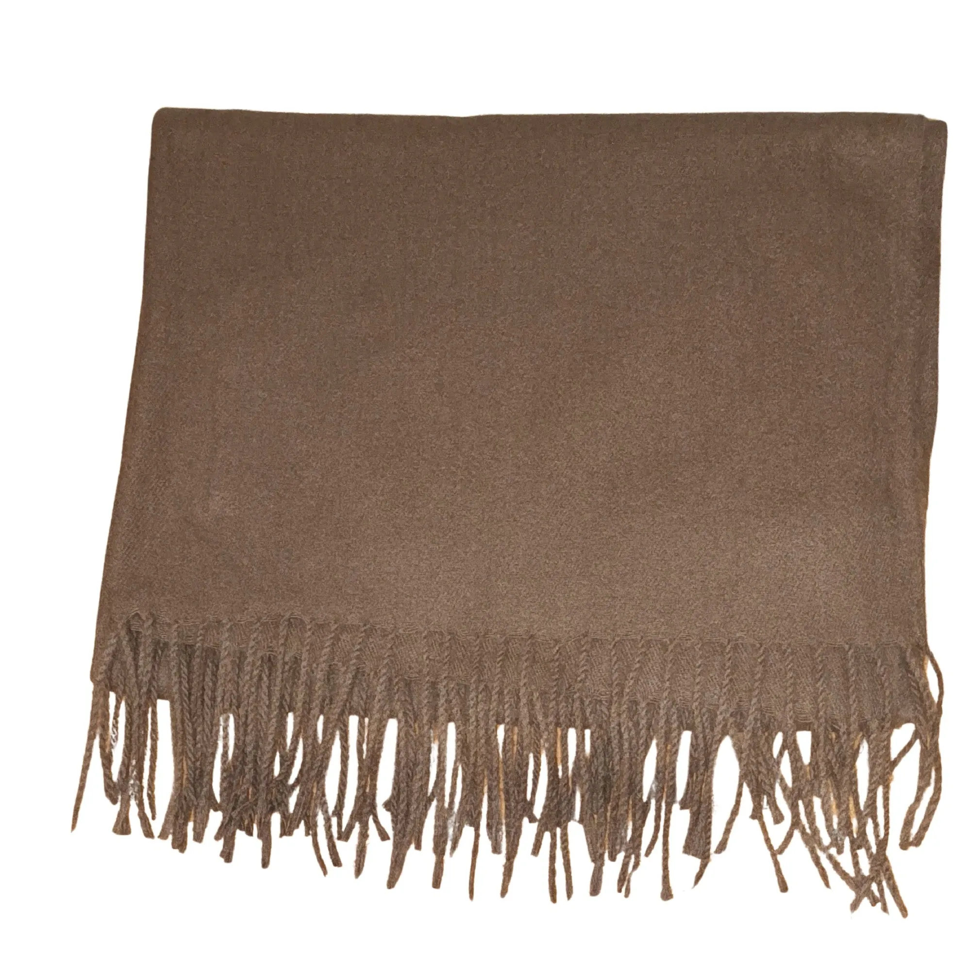 Monteu Winter Scarf Solid Brown