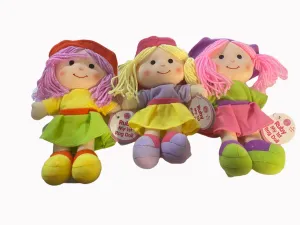 My first rag doll, blonde pink & purple hair