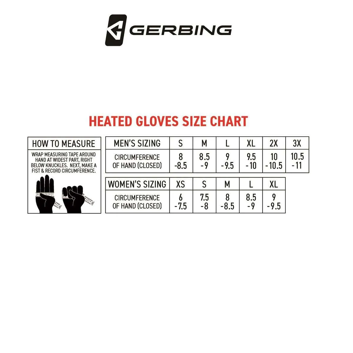 Open Box Gerbing GT5 12V Hybrid Heated Motorcycle Gloves