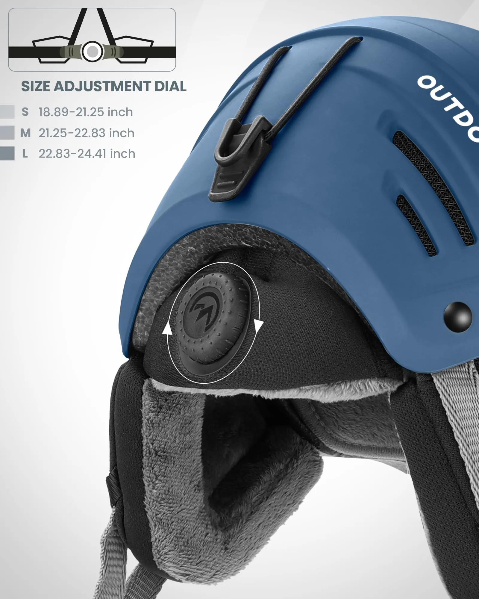 OutdoorMaster Snowboard Helmet with Ski Goggles,Ski Helmet and 2-in-1 Visor Detachable Goggles Set,Protective EPS Foam & 14 Cooling Vents -Snow Helmets for Men,Women & Youth