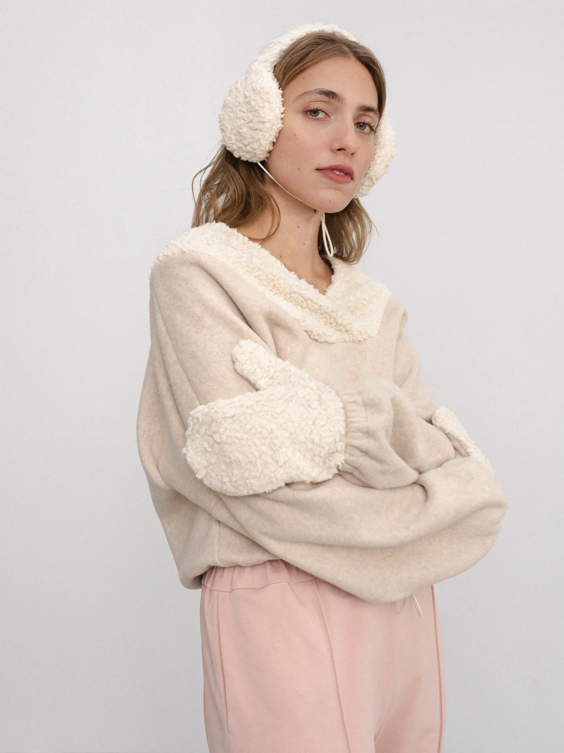 Pepita Sweater Nude