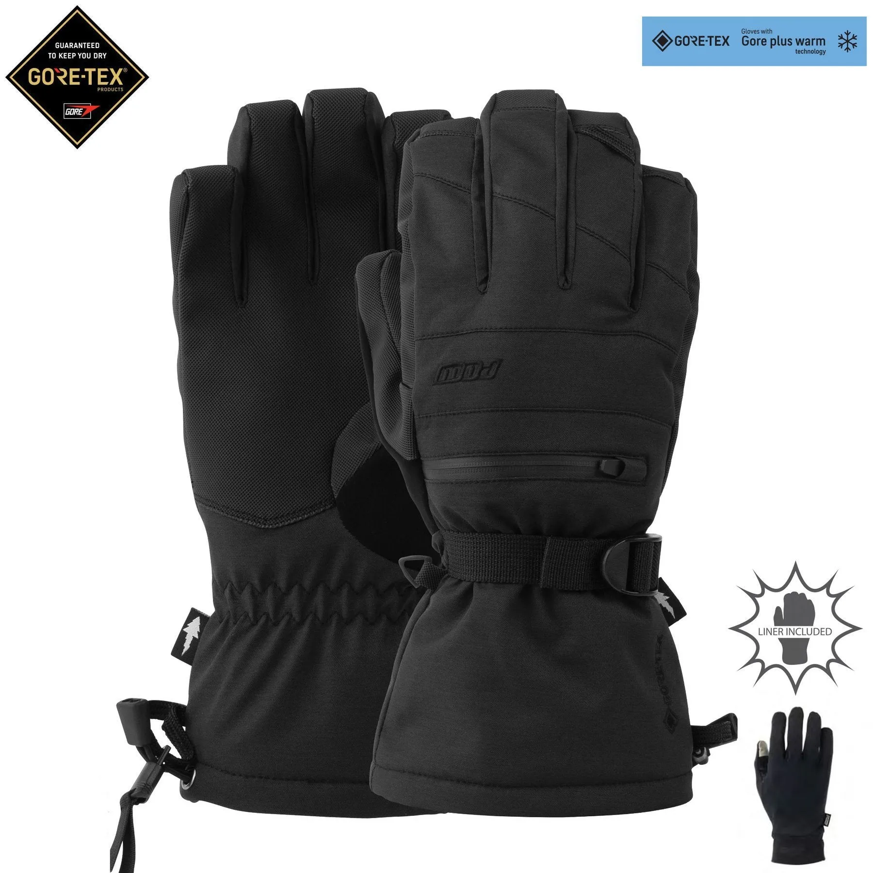 POW Wayback Gore-Tex Long Glove Black
