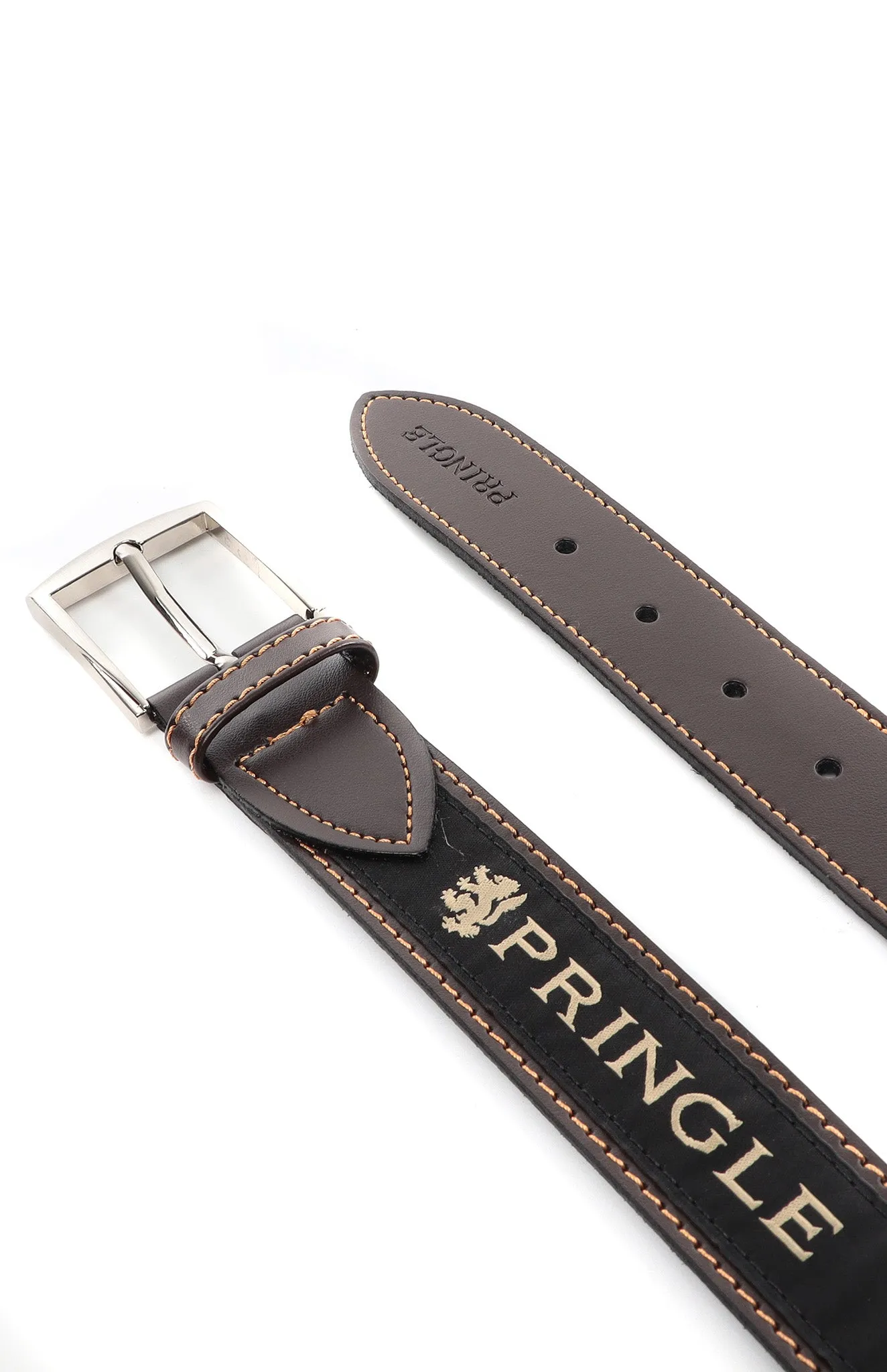 Pringle Casual Leather Belt Brown