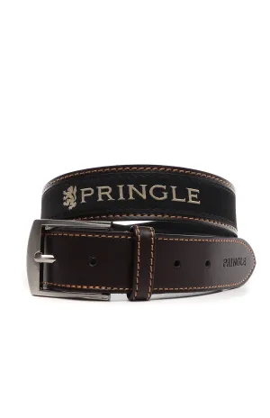 Pringle Casual Leather Belt Brown