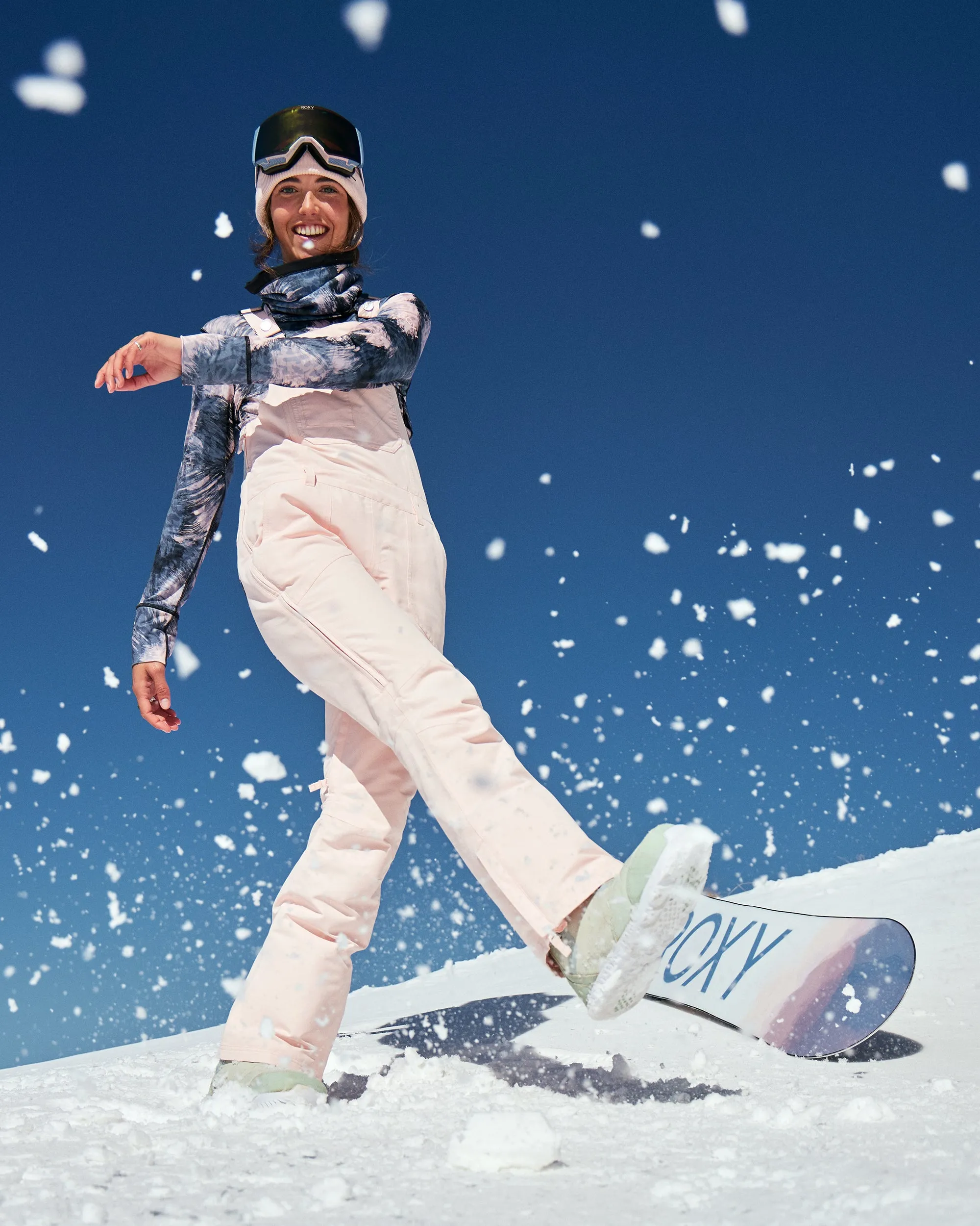 Rideout Bib Snow Pants - Pink Salt