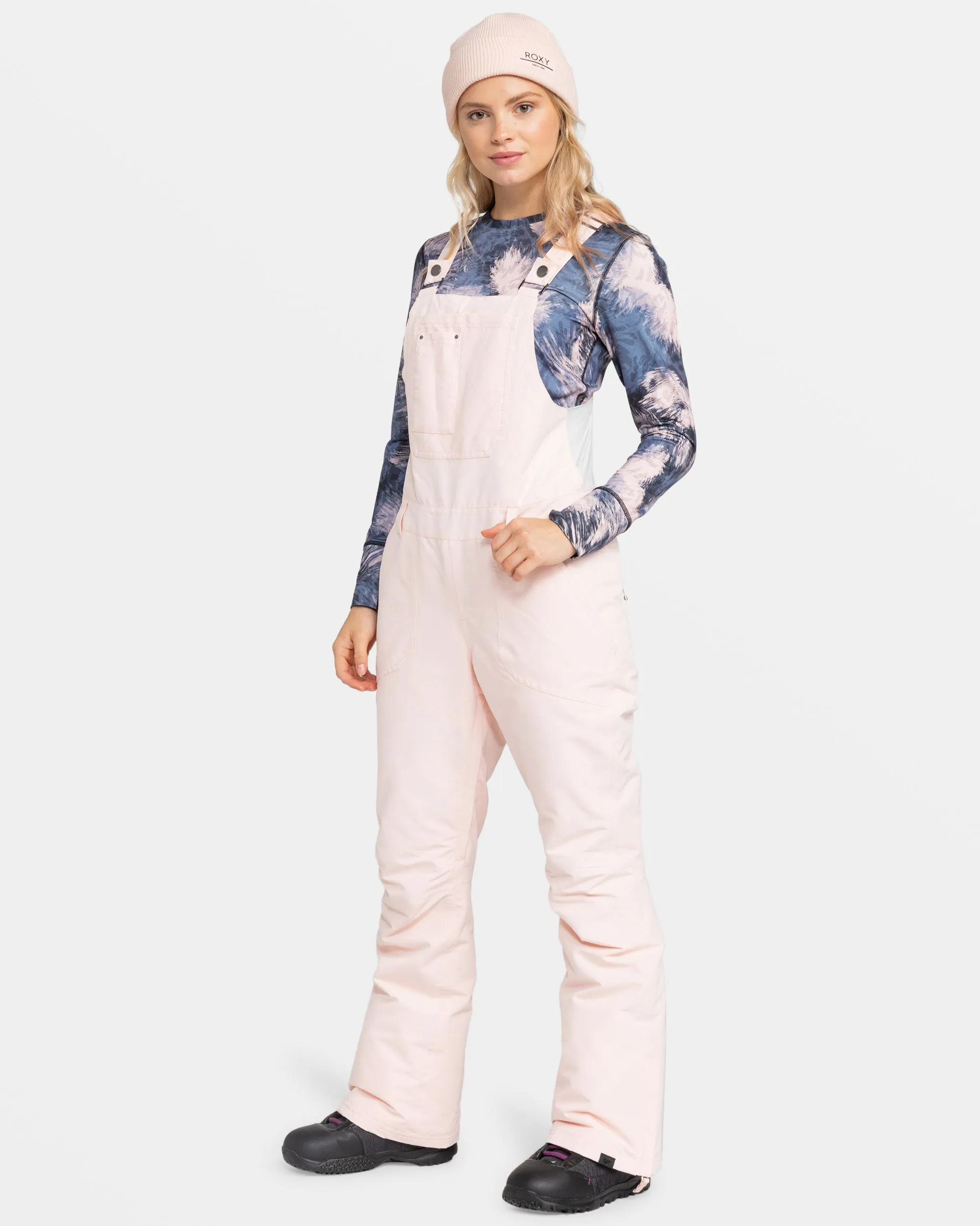 Rideout Bib Snow Pants - Pink Salt