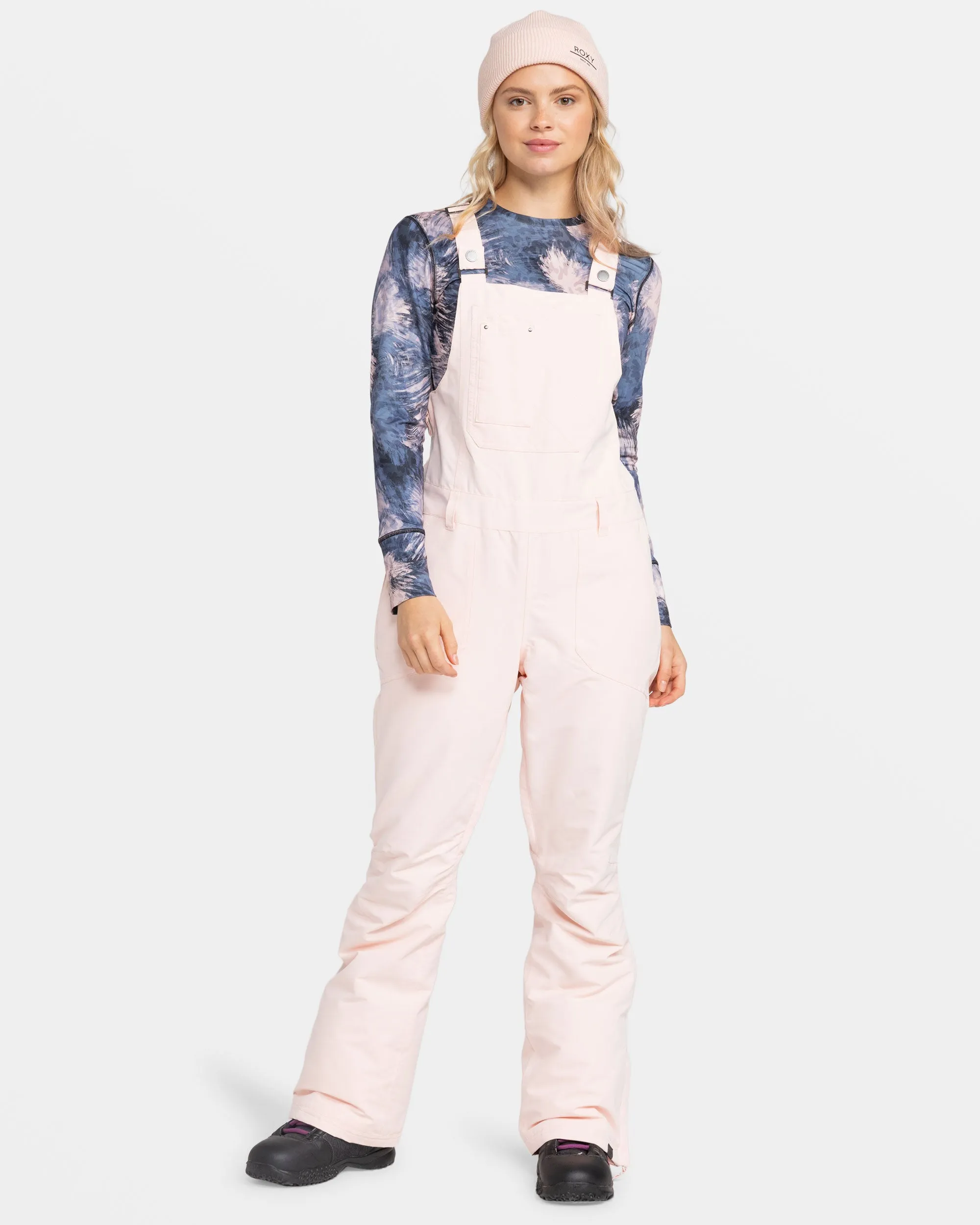 Rideout Bib Snow Pants - Pink Salt