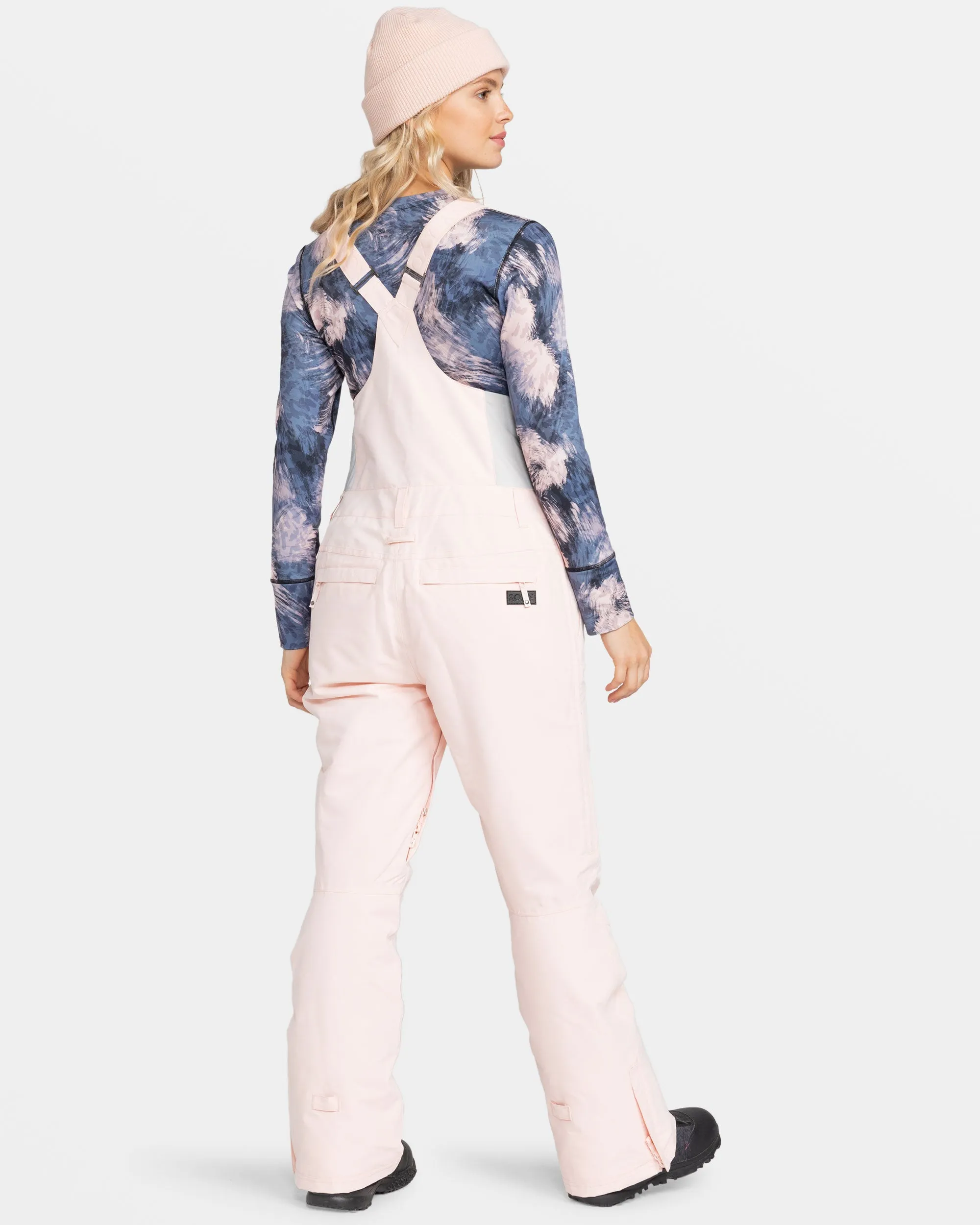 Rideout Bib Snow Pants - Pink Salt