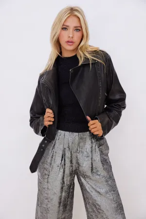SALE - Dylan Faux Leather Jacket