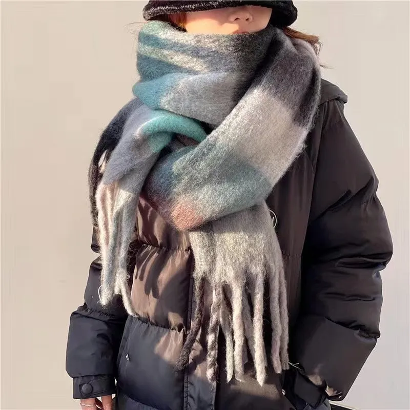 Sciarpa scialle oversize fantasia caldissimo