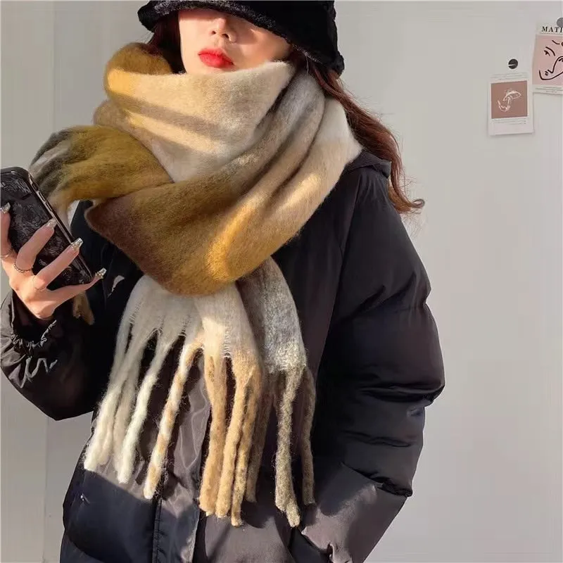Sciarpa scialle oversize fantasia caldissimo