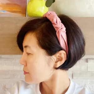 Scrunched Vegan Leather Headband