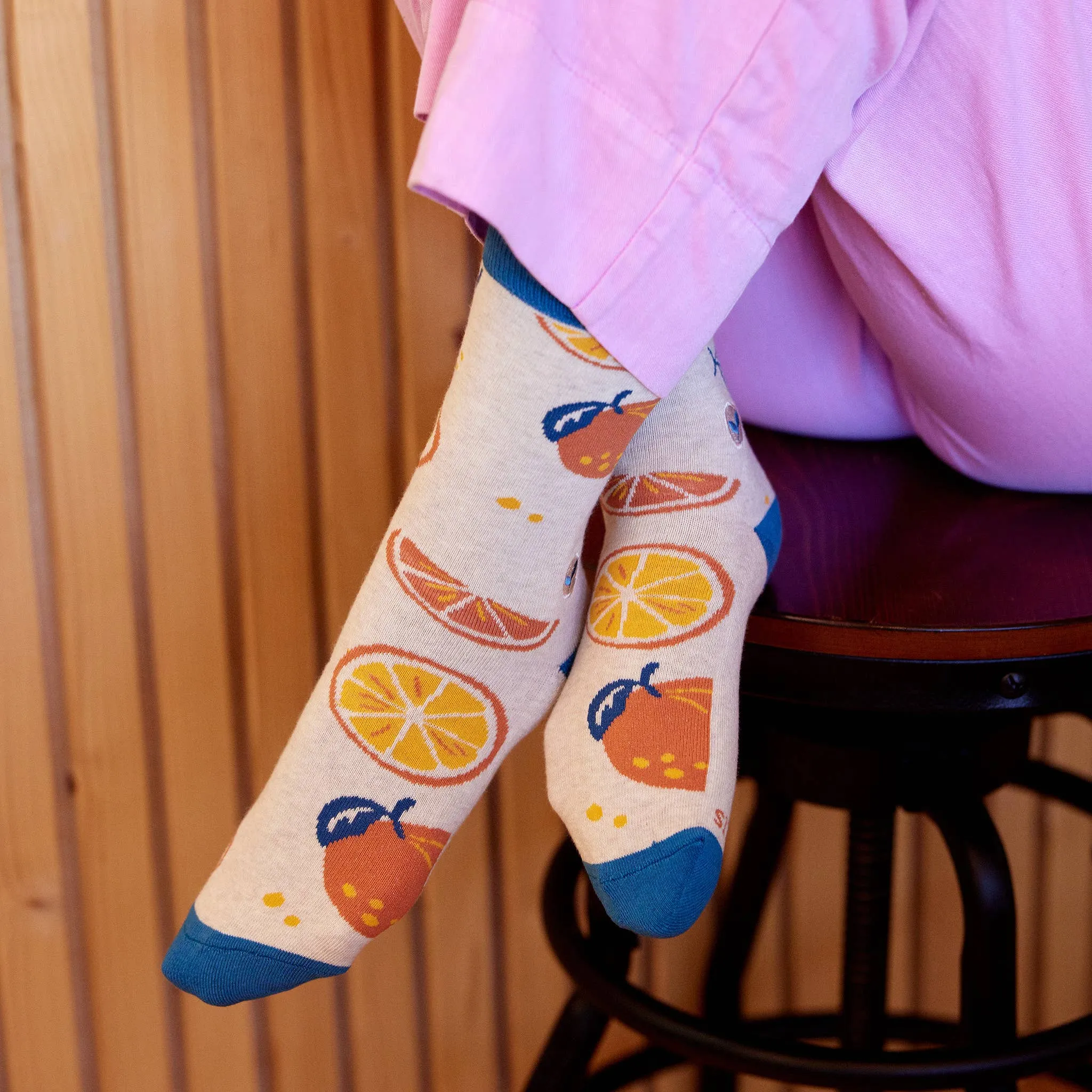 Socks that Plant Trees (Oranges)- Medium
