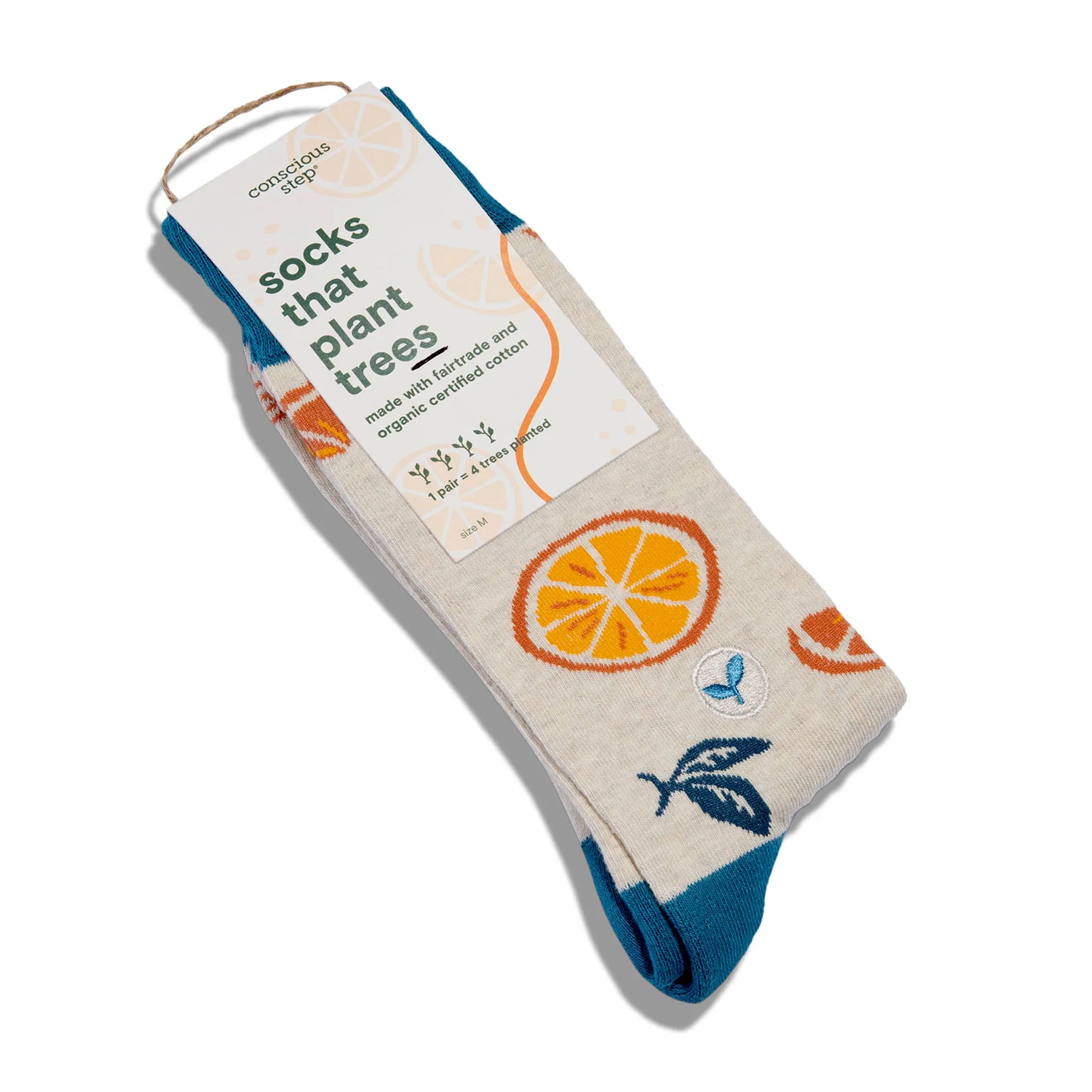 Socks that Plant Trees (Oranges)- Medium