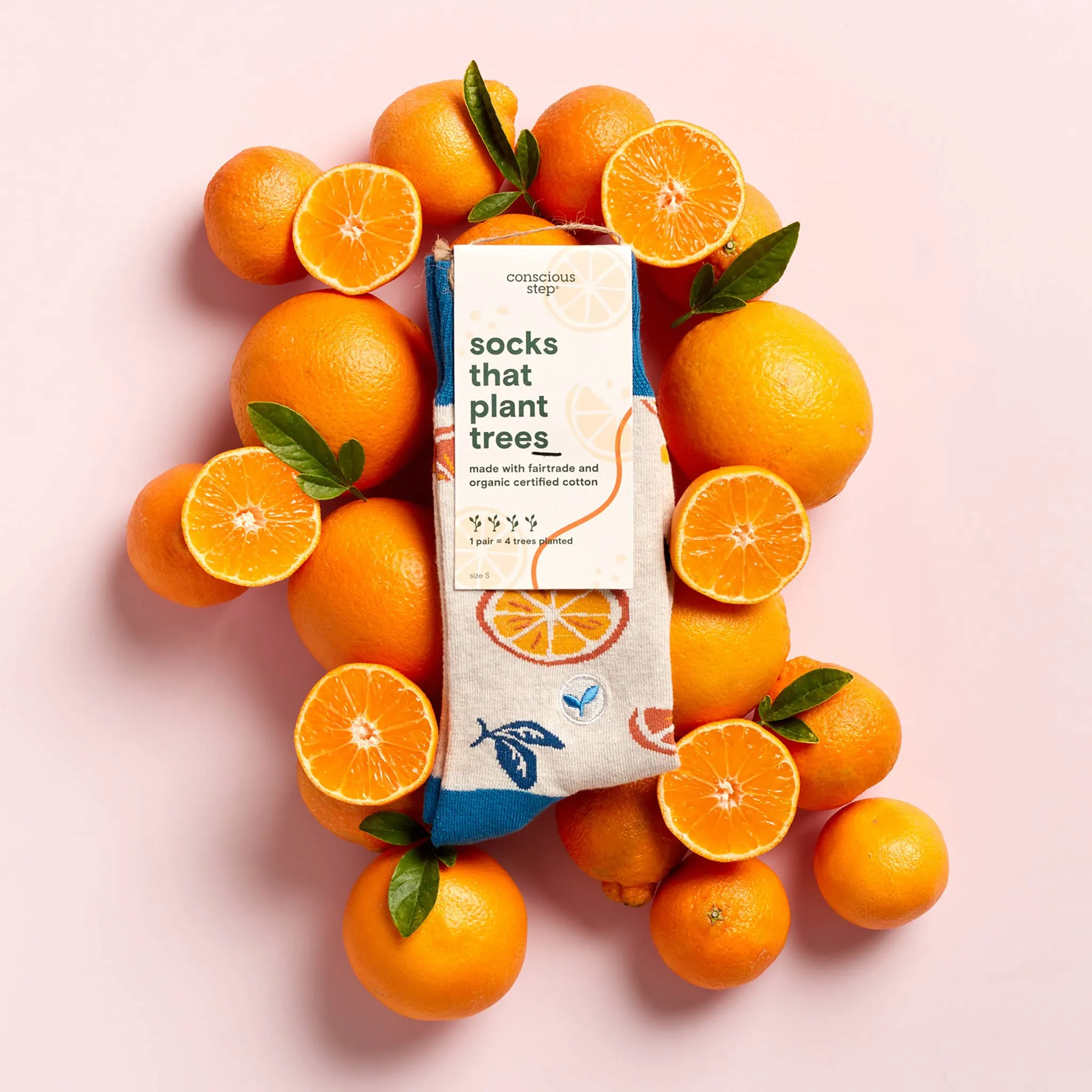 Socks that Plant Trees (Oranges)- Medium