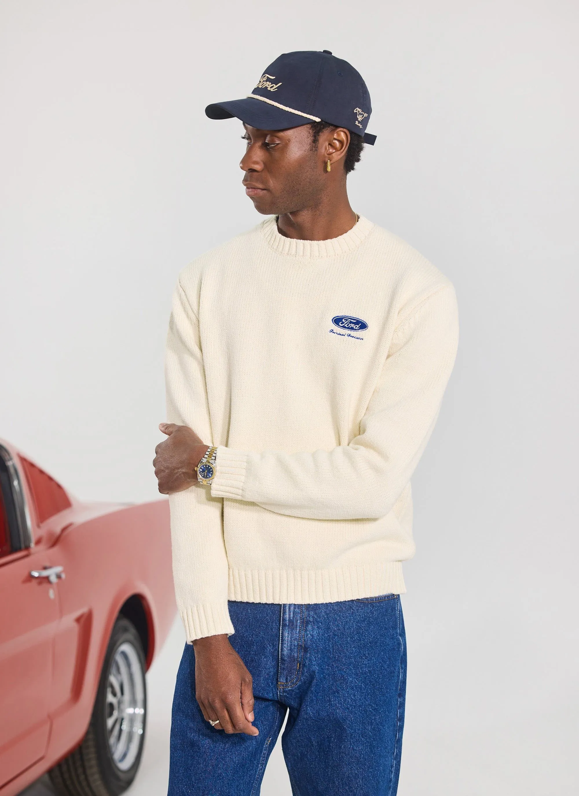 Soft Trucker Cap | Percival x Ford | Navy