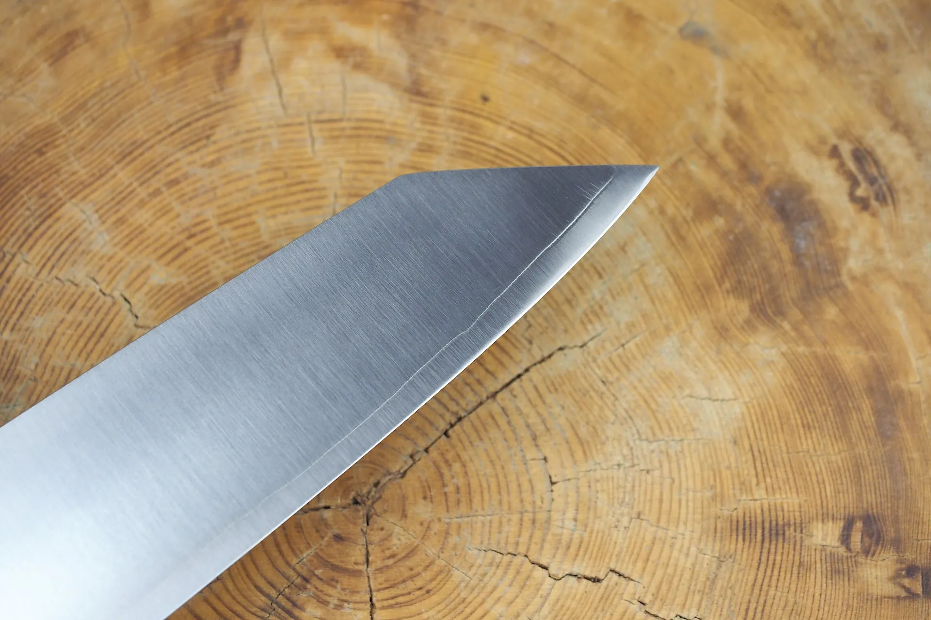 Sukenari HAP40 Powdered High Speed Steel Kiritsuke (K-tip) Gyuto Chef's knife 21cm with Rosewood & Buffalo Horn Handle